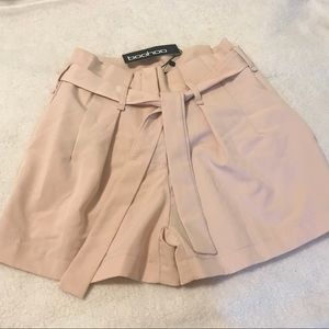 Pink Paperbag Shorts